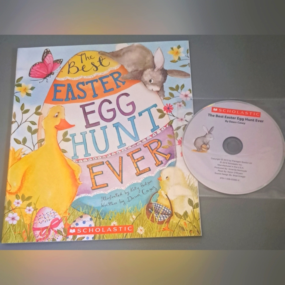 New Scholastic Easter Egg Hunt Book and CD Set